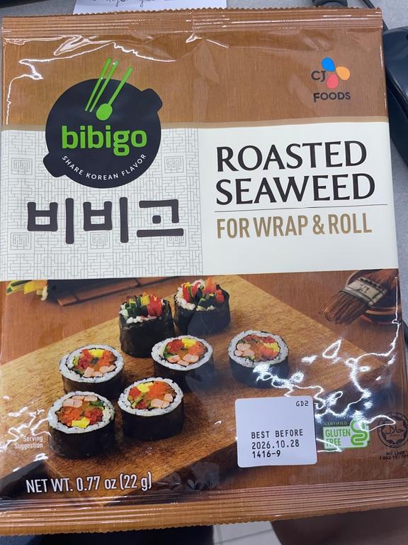 Bibigo Roasted Seaweed for Wrap & Roll 22g