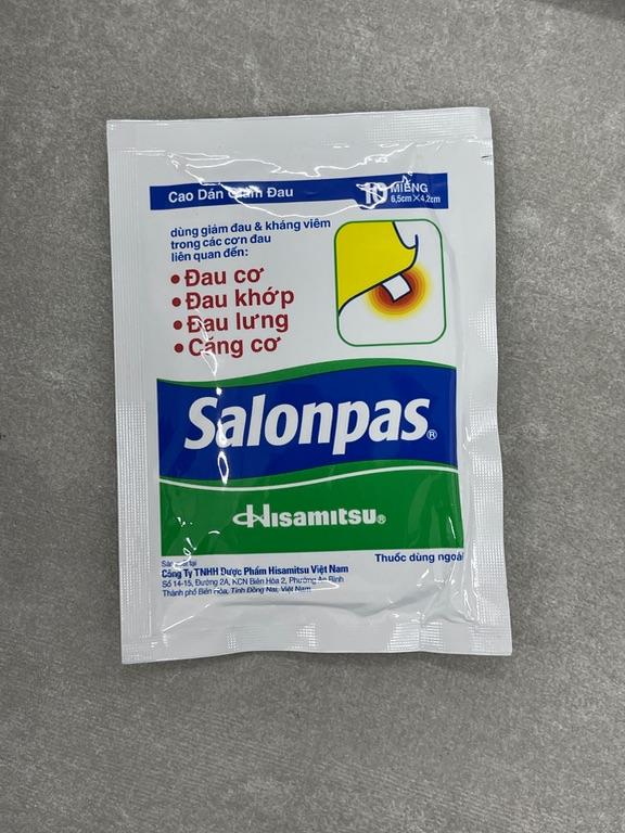 Cao Dán Giảm Đau Salonpas 10 miếng