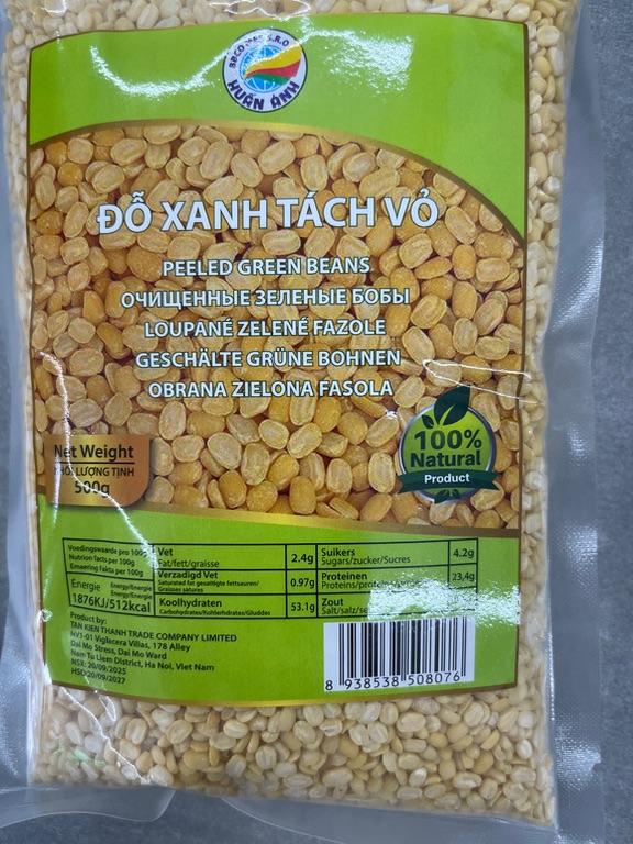 Đỗ xanh tách vỏ Huân Ánh 500g