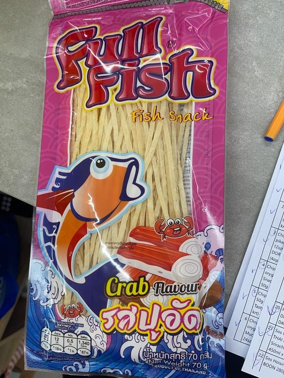 Full Fish Fish Snack Crab Flavour 70g