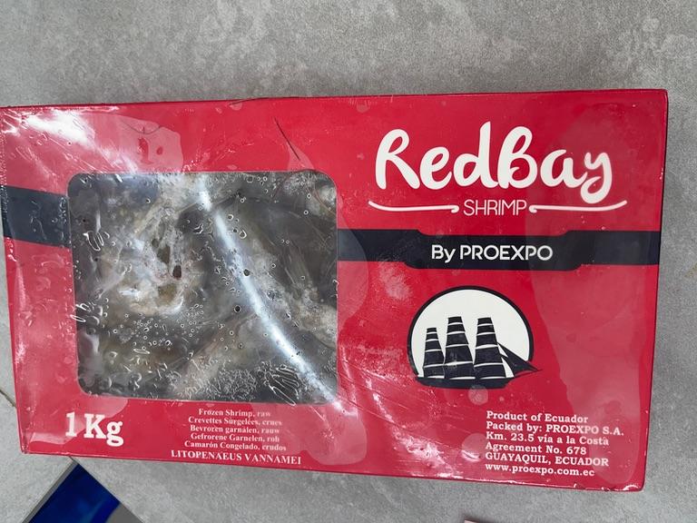 Tôm thẻ chân trắng đông lạnh Redbay 1kg