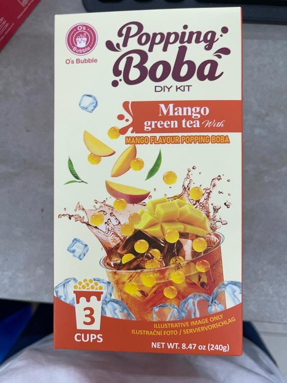 Bộ kit tự làm trà xanh xoài Popping Boba O's Bubble (240g)